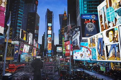 May Ling Kopecky Times Square with Love from Minnesota by May Kopecky Acrylic painting