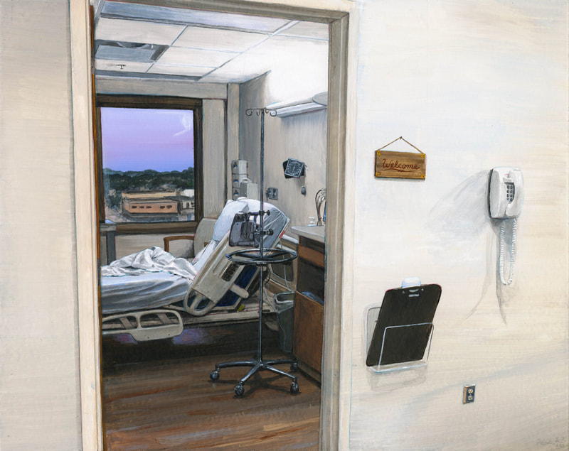 May Kopecky Welcome Back by May Ling Kopecky Acrylic painting hospital room